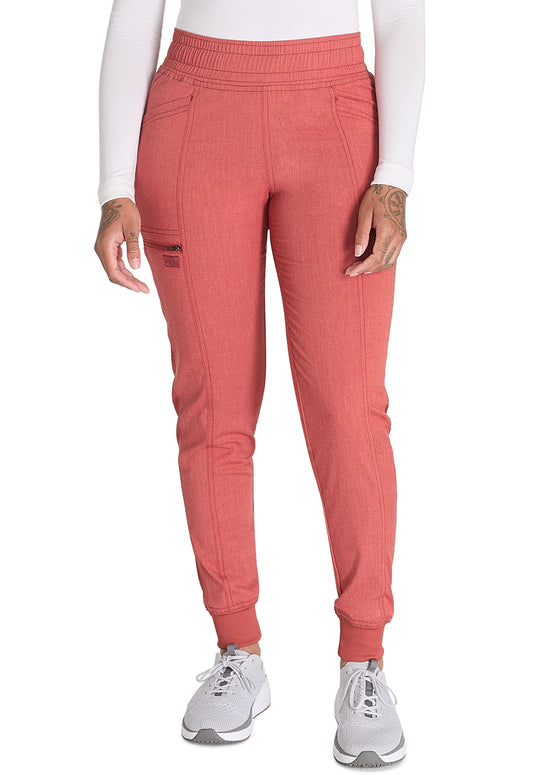 Balance DK155 Mid Rise Jogger Pants Heather Clay Model Image Front | Dickies