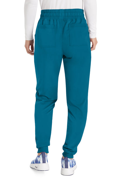 Balance DK155 Mid Rise Jogger Pants Caribbean Blue Model Image Back | Dickies