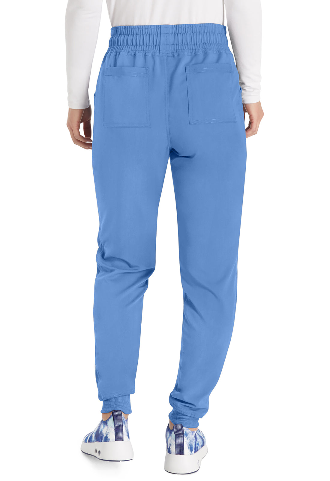 Balance DK155 Mid Rise Jogger Pants Ciel Model Image Back | Dickies