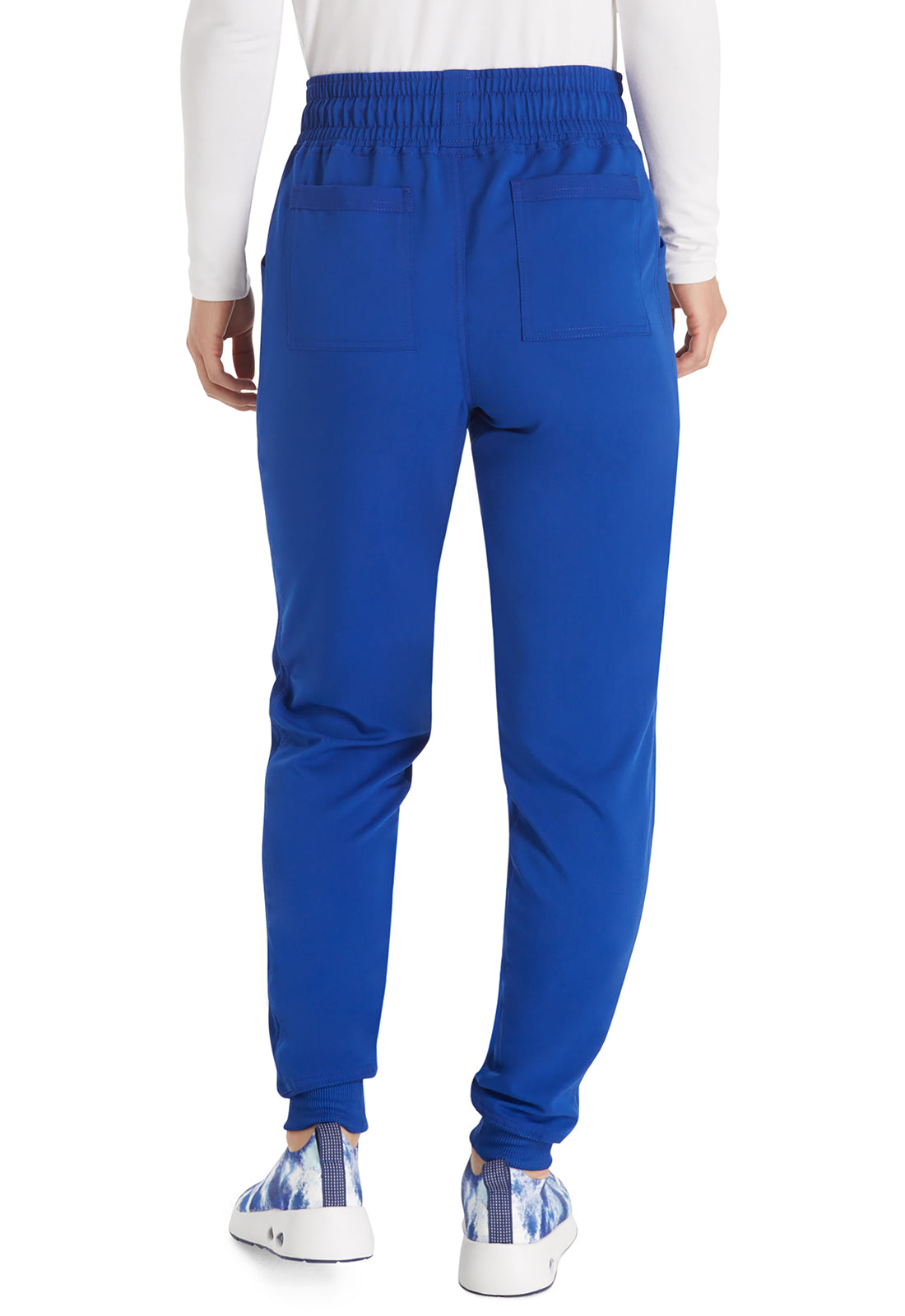 Balance DK155 Mid Rise Jogger Pants Galaxy Blue Model Image Back | Dickies