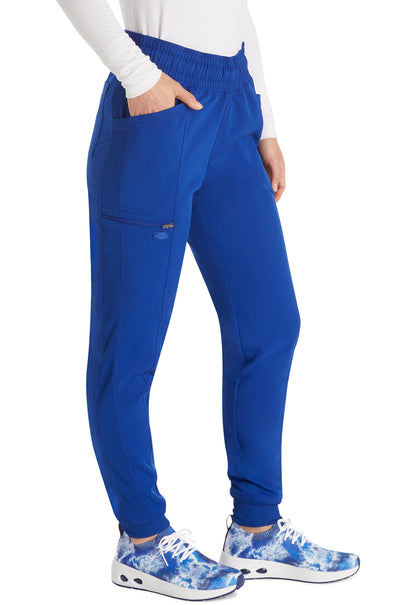 Balance DK155 Mid Rise Jogger Pants Galaxy Blue Model Image Left Side | Dickies