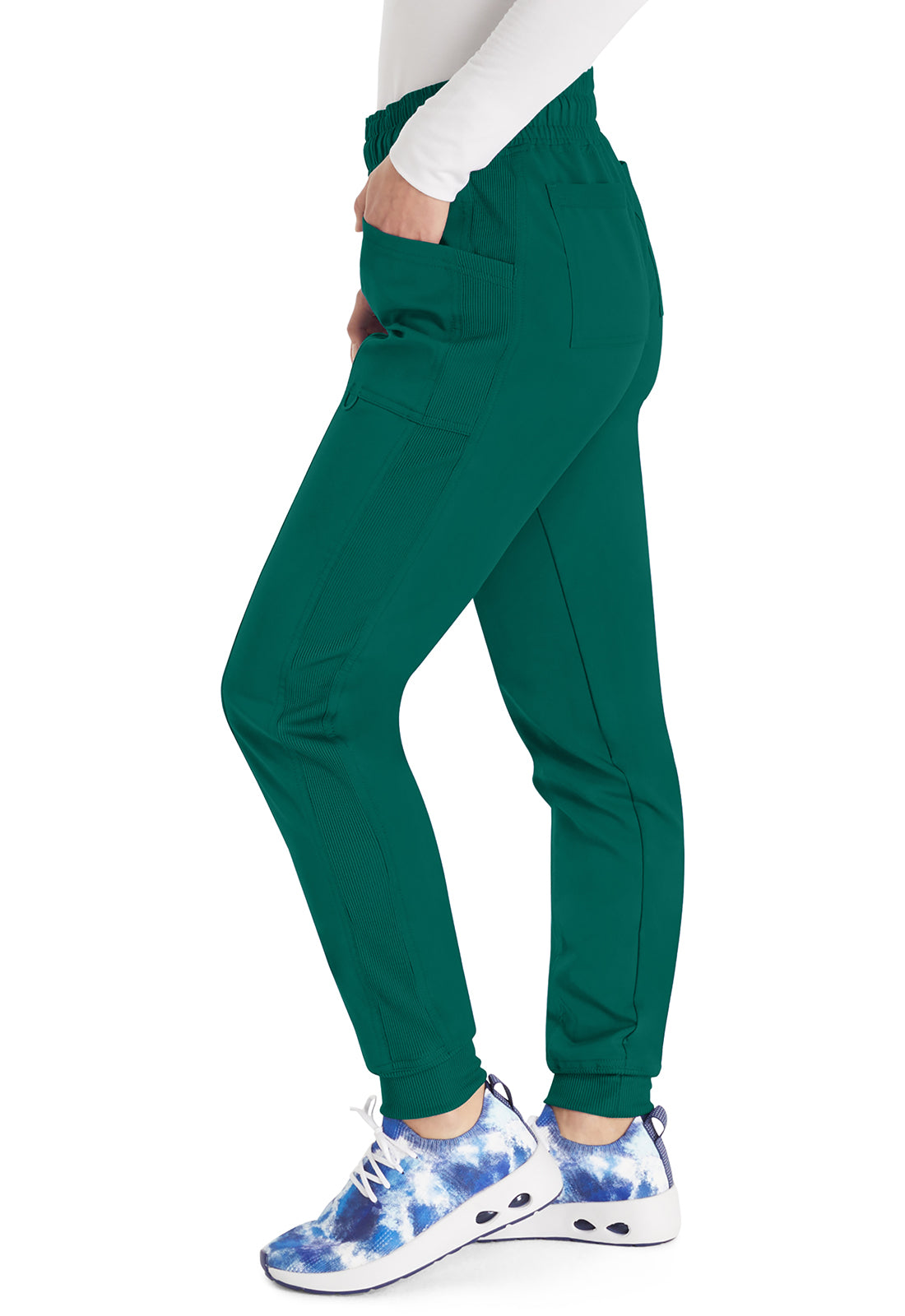 Balance DK155 Mid Rise Jogger Pants Hunter Green Model Image Right Side | Dickies