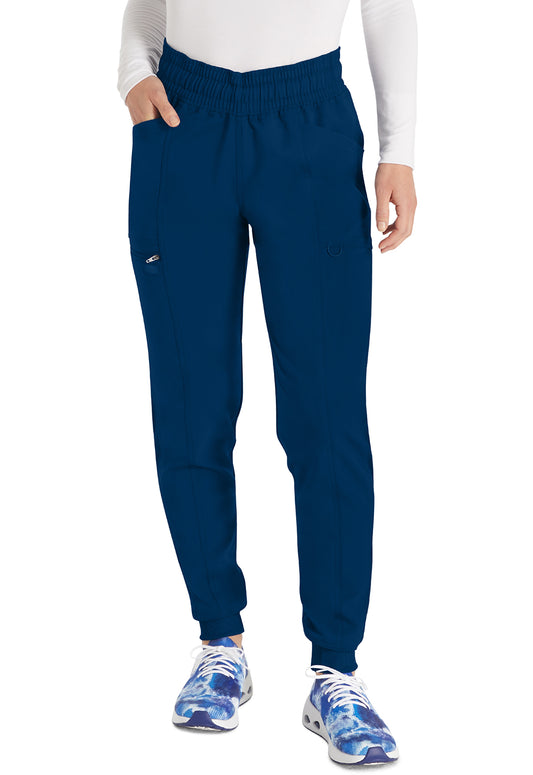 Balance DK155 Mid Rise Jogger Pants Navy Model Image Front | Dickies