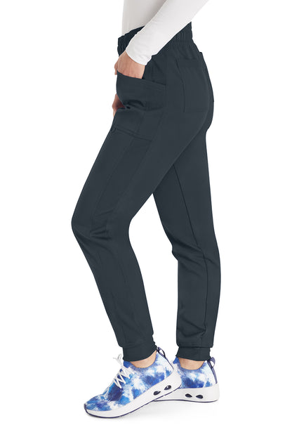 Balance DK155 Mid Rise Jogger Pants Pewter Model Image Right Side | Dickies