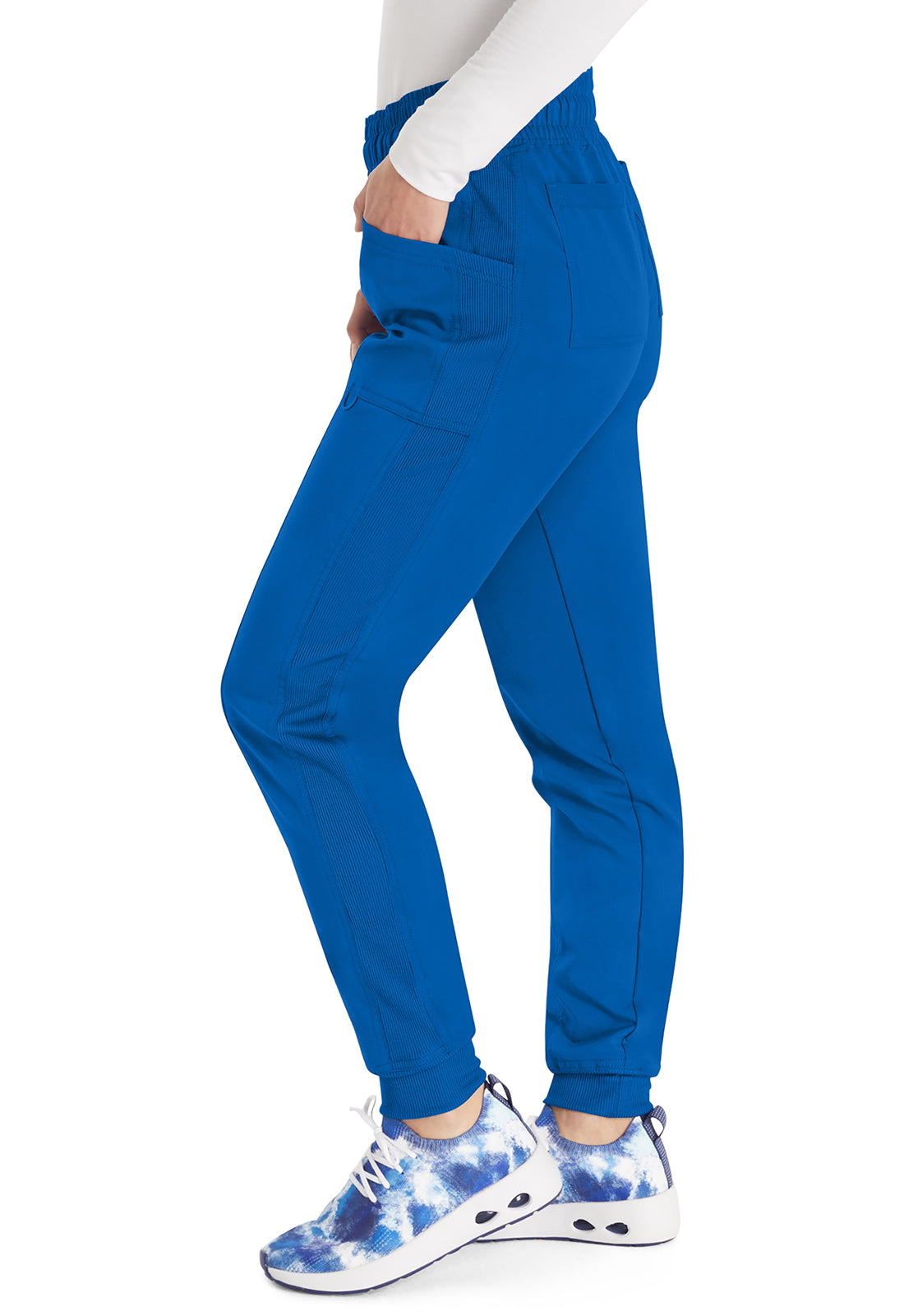 Balance DK155 Mid Rise Jogger Pants Royal Model Image Right Side | Dickies