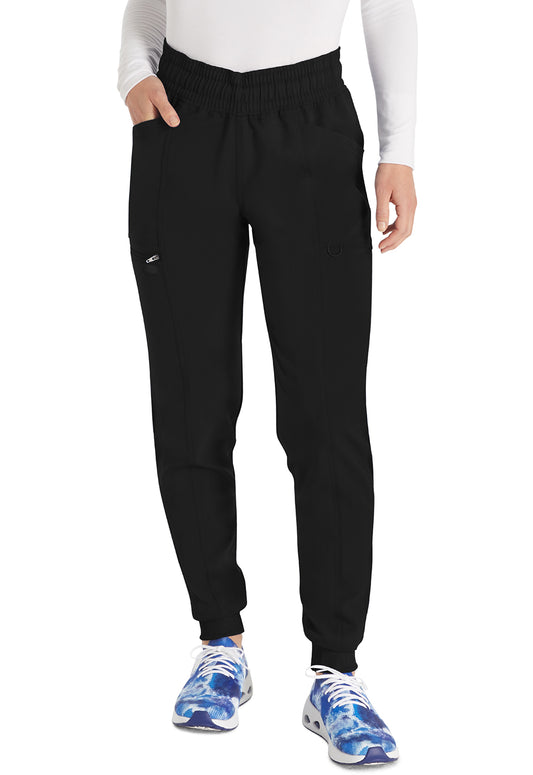 Balance DK155 Women's Mid Rise Jogger Scrub Pants Black