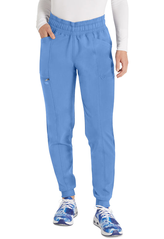 Balance DK155 Women's Mid Rise Jogger Scrub Pants Ciel Blue