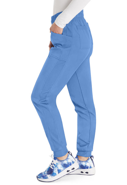 Balance DK155 Women's Mid Rise Jogger Scrub Pants Ciel Blue