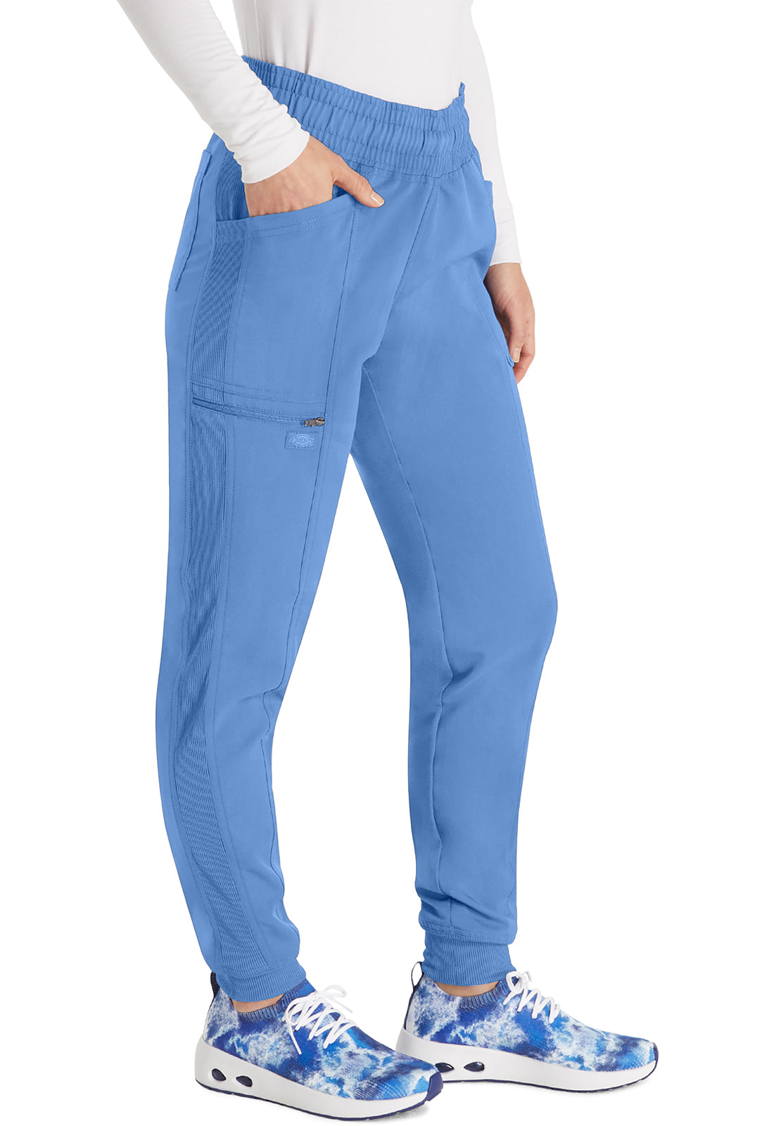 Balance DK155 Women's Mid Rise Jogger Scrub Pants Ciel Blue