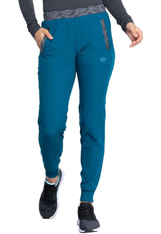 Dynamix DK185 Natural Rise Tapered Leg Jogger Pants Caribbean Blue Model Image Front | Dickies