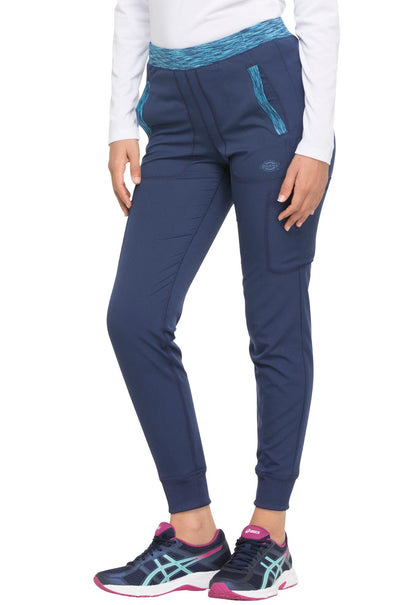 Dynamix DK185 Natural Rise Tapered Leg Jogger Pants Navy Model Image Right Side | Dickies