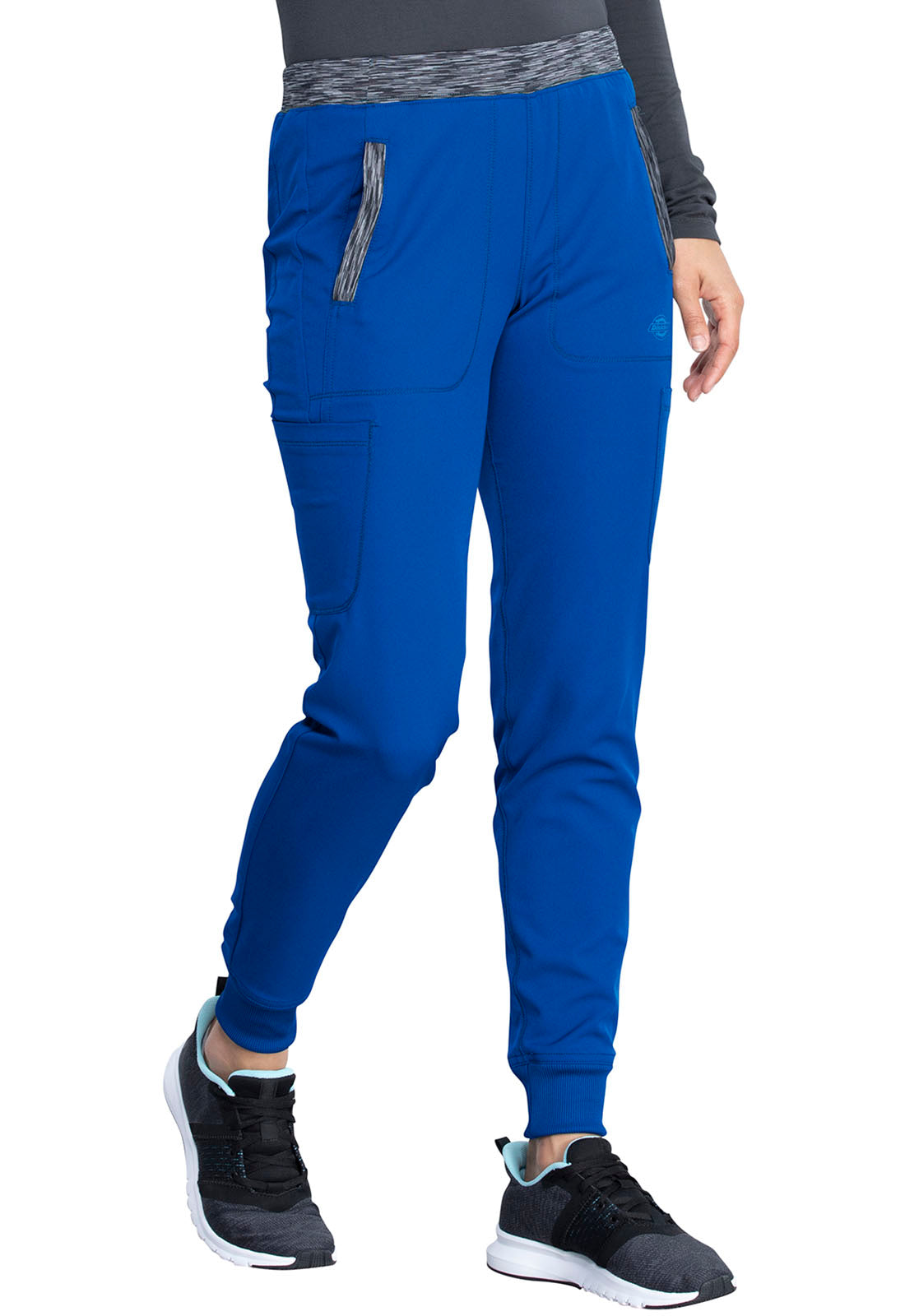 Dynamix DK185 Natural Rise Tapered Leg Jogger Pants Royal Model Image Left Side | Dickies