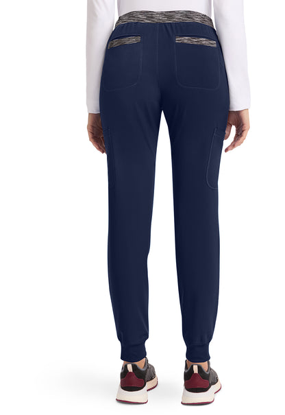 Dynamix DK185 Women's Natural Rise Tapered Leg Jogger Scrub Pants Navy