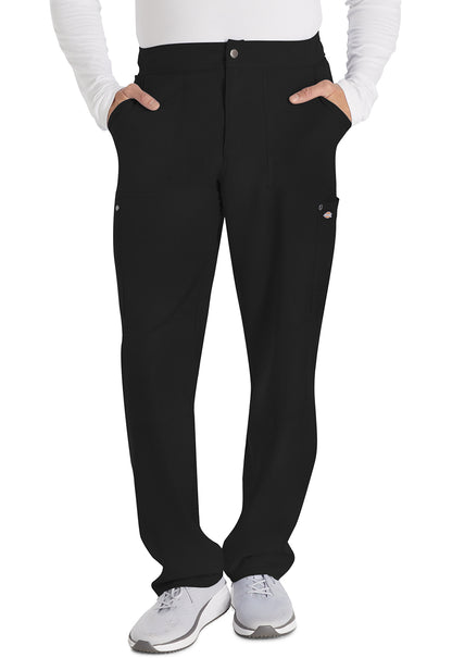 EDS NXT DK216 Men's Mid Rise Zip Fly Straight Leg Pants Black Model Image Front | Dickies