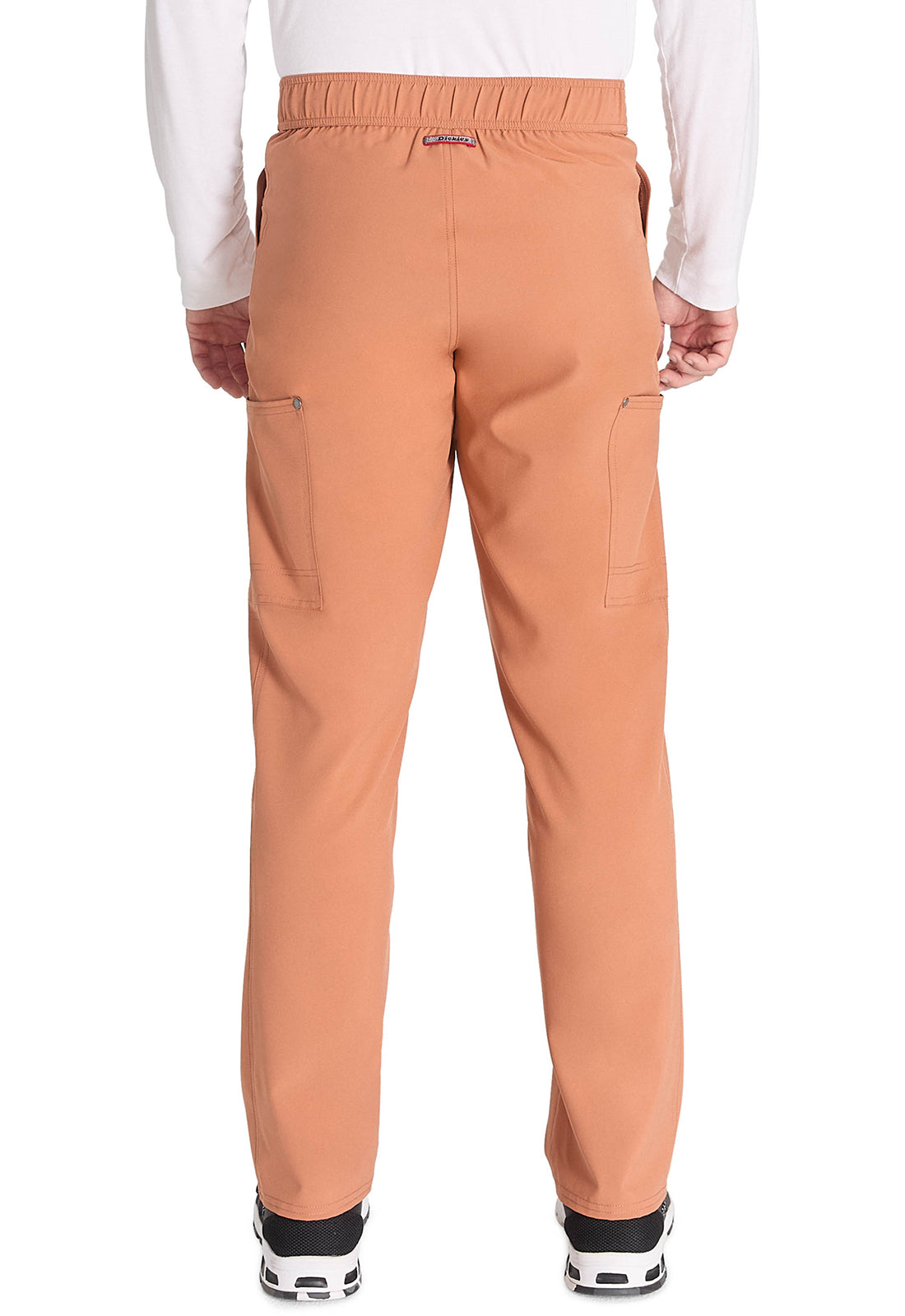 EDS NXT DK216 Men's Mid Rise Zip Fly Straight Leg Pants Ginger Glow Model Image Back | Dickies