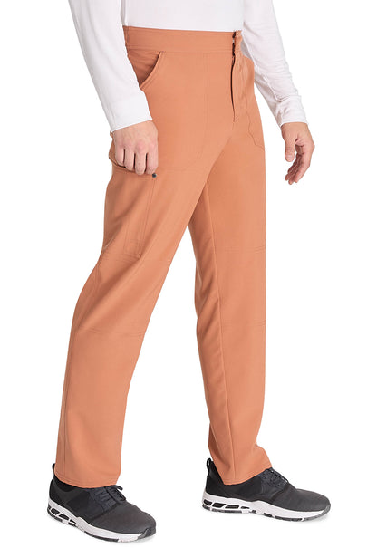 EDS NXT DK216 Men's Mid Rise Zip Fly Straight Leg Pants Ginger Glow Model Image Left Side | Dickies