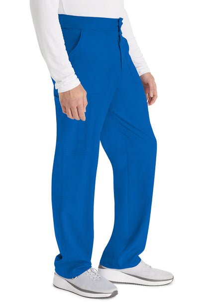 EDS NXT DK216 Men's Mid Rise Zip Fly Straight Leg Pants Royal Model Image Left Side | Dickies