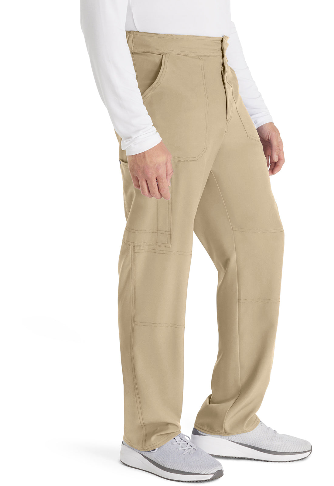EDS NXT DK216 Men's Mid Rise Zip Fly Straight Leg Pants image 3