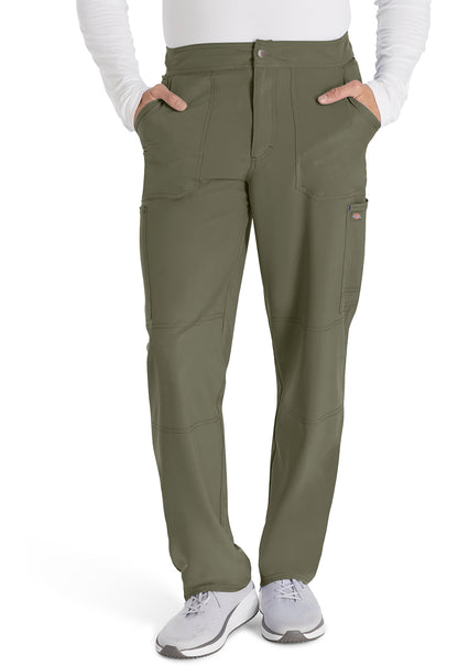 EDS NXT DK216 Men's Mid Rise Zip Fly Straight Leg Pants Olive
