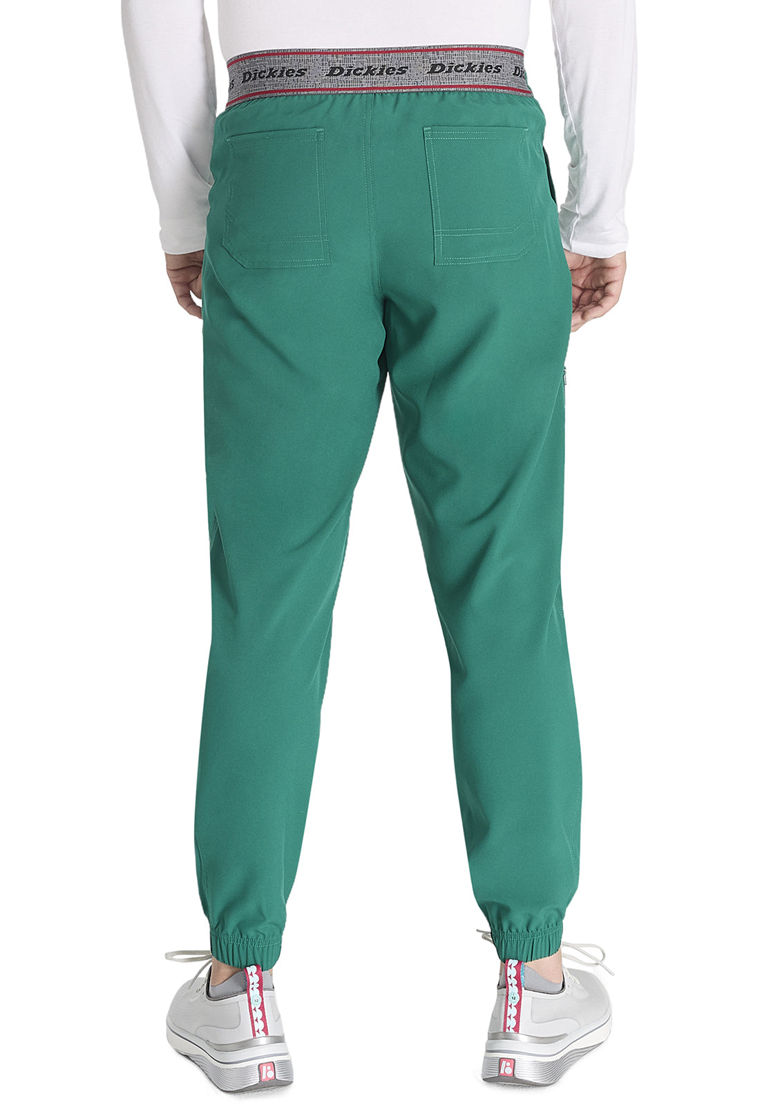 EDS NXT DK217 Men's Mid Rise Jogger Hunter Green Model Image Back | Dickies