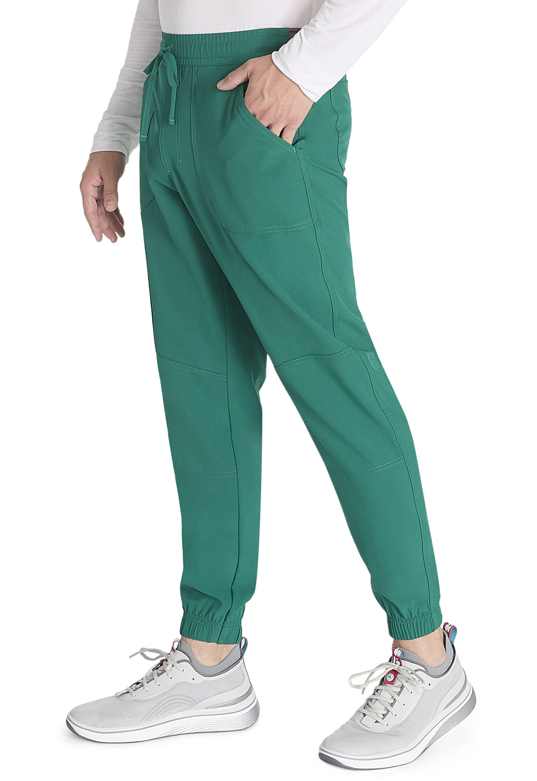 EDS NXT DK217 Men's Mid Rise Jogger Hunter Green Model Image Right Side | Dickies