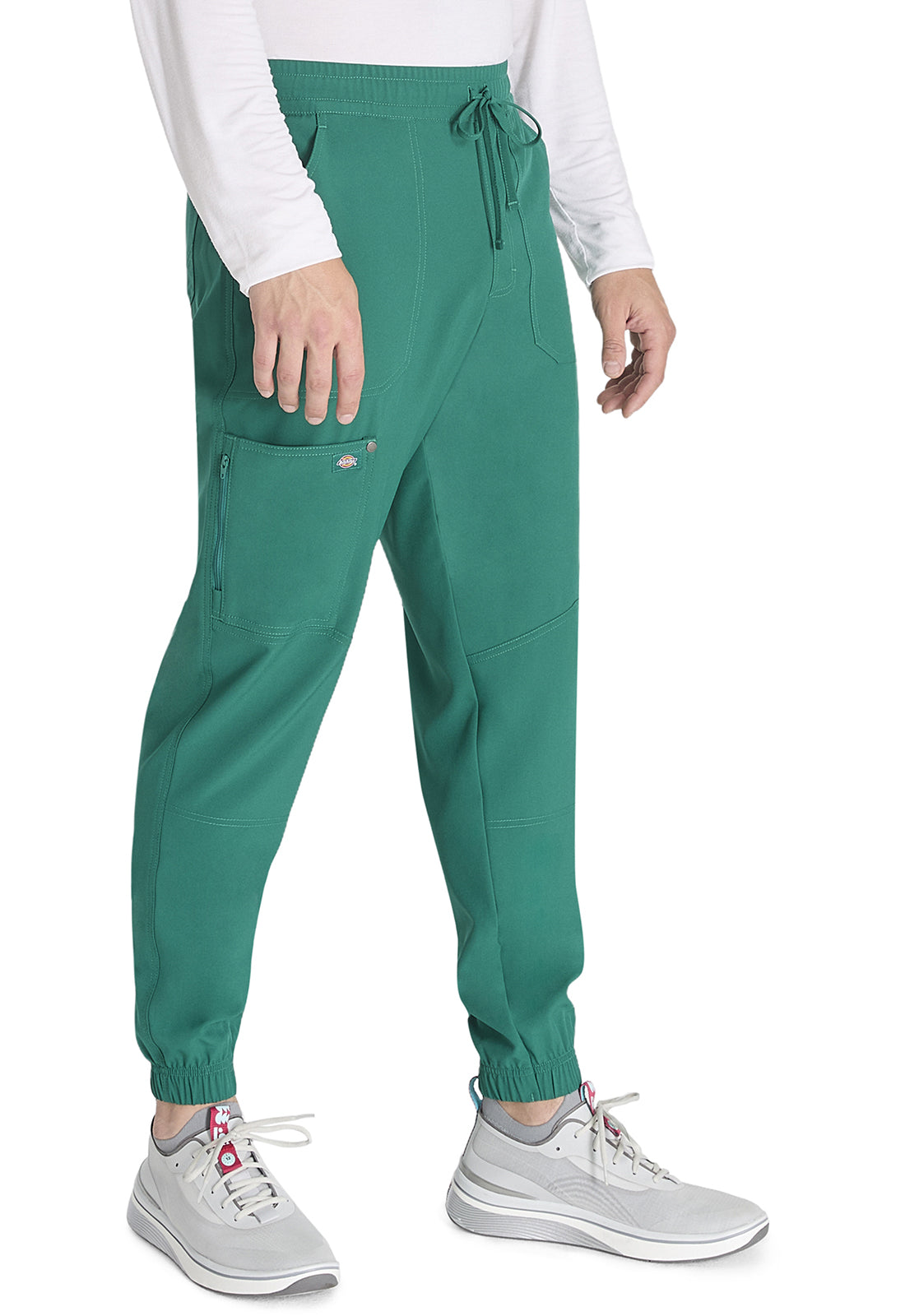 EDS NXT DK217 Men's Mid Rise Jogger Hunter Green Model Image Left Side | Dickies