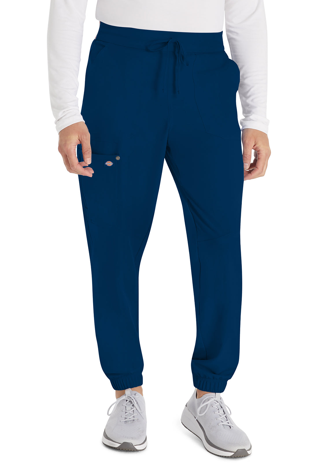 EDS NXT DK217 Men's Mid Rise Jogger Navy Model Image Front | Dickies