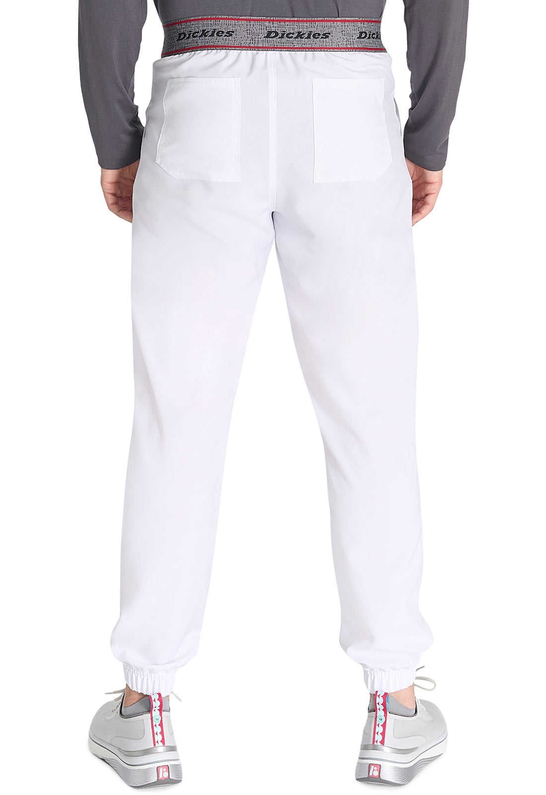 EDS NXT DK217 Men's Mid Rise Jogger White Model Image Back | Dickies