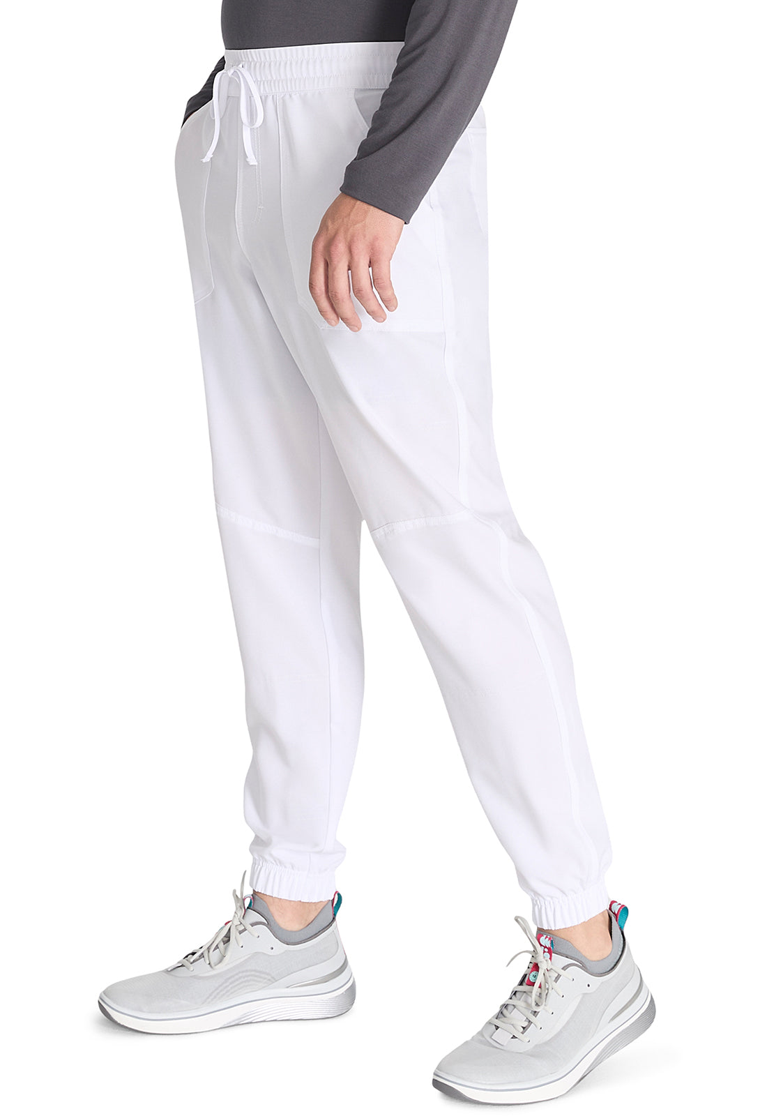 EDS NXT DK217 Men's Mid Rise Jogger White Model Image Right Side | Dickies