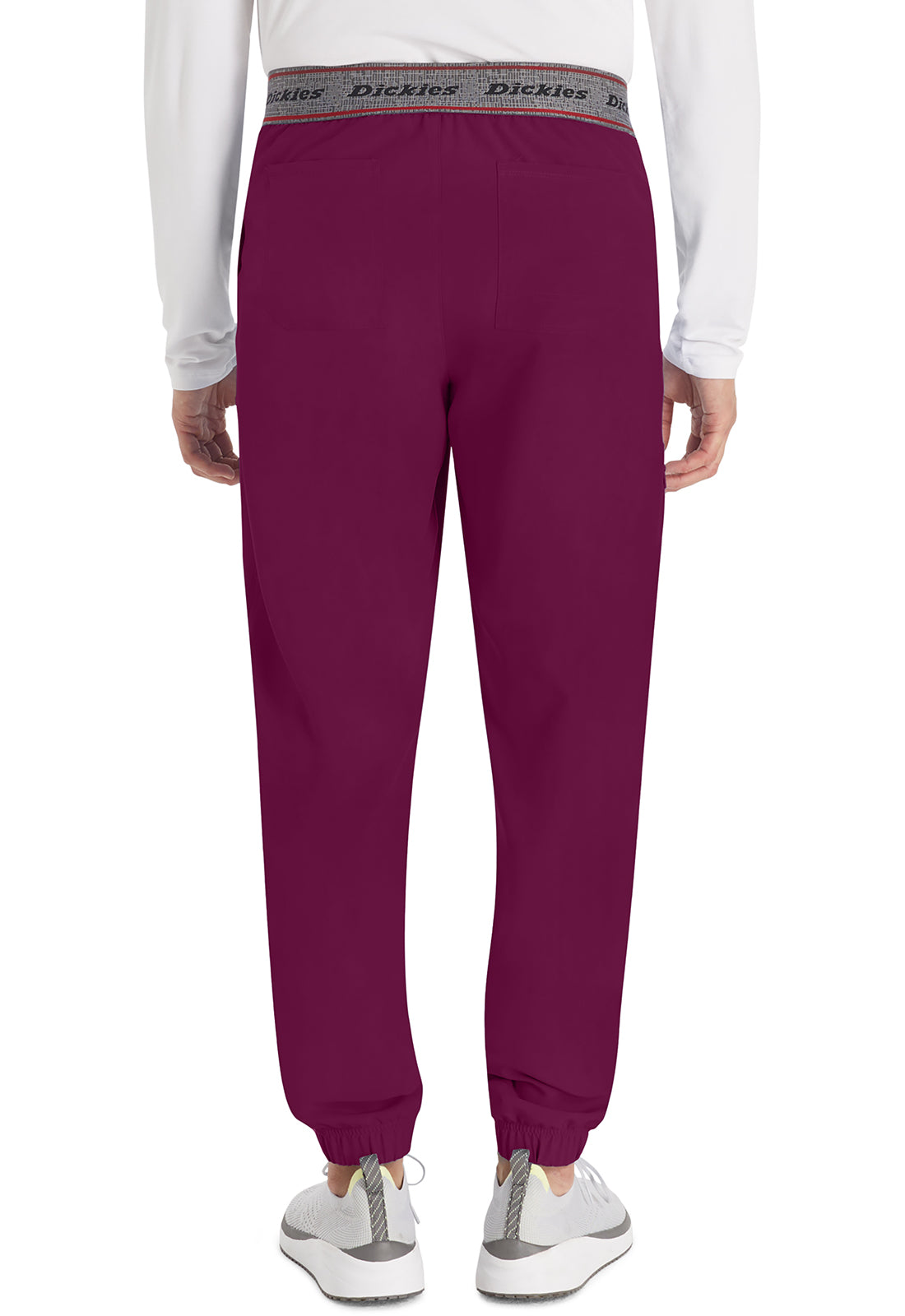 EDS NXT DK217 Men's Mid Rise Jogger Wine Model Image Back | Dickies