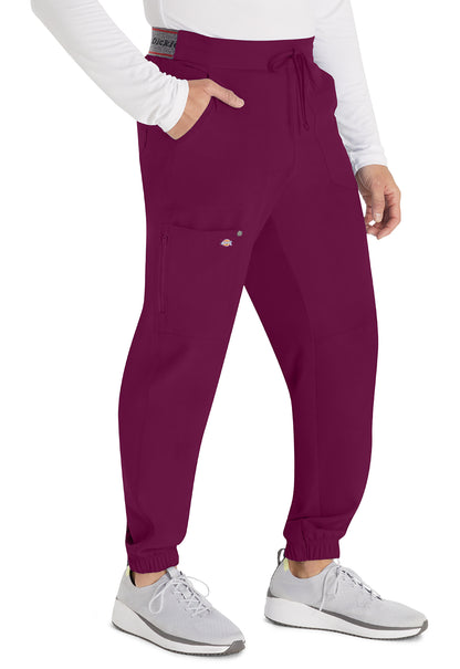 EDS NXT DK217 Men's Mid Rise Jogger Wine Model Image Left Side | Dickies