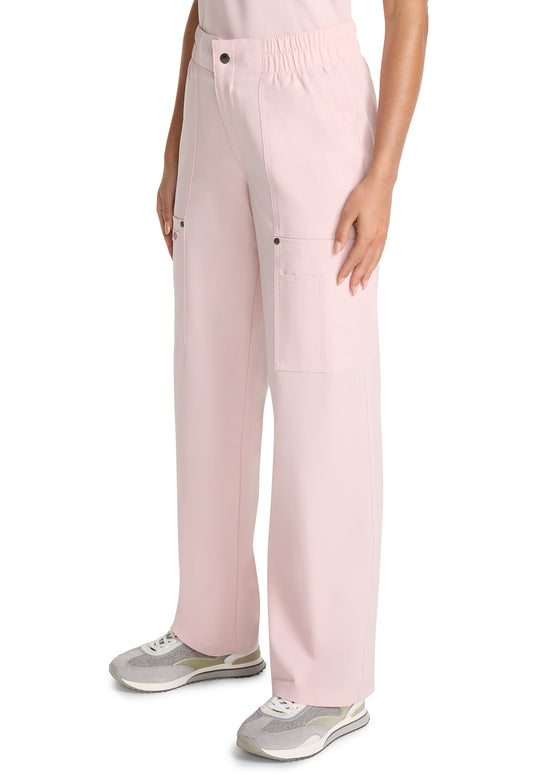 EDS NXT DK219 Mid Rise Zip Fly Wide Leg Cargo Pants Canyon Rose Model Image Right Side | Dickies