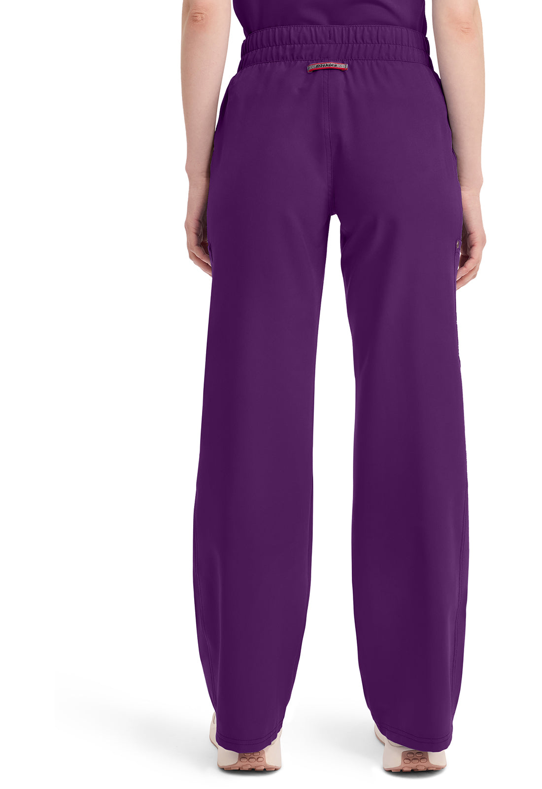 EDS NXT DK219 Mid Rise Zip Fly Wide Leg Cargo Pants Eggplant