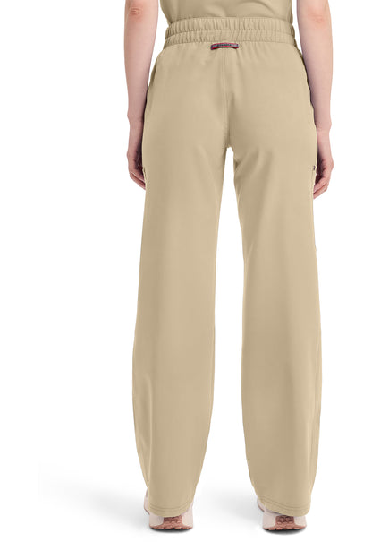 EDS NXT DK219 Mid Rise Zip Fly Wide Leg Cargo Pants Khaki