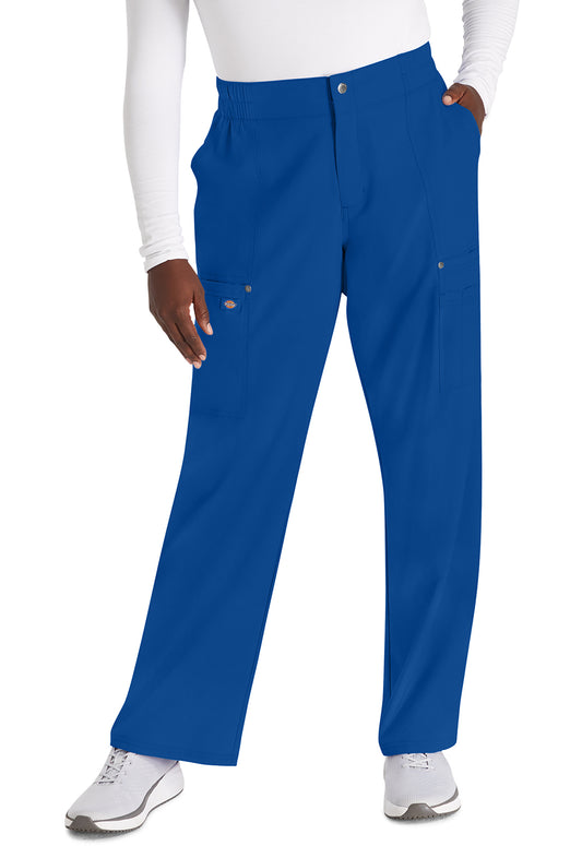 EDS NXT DK219 Mid Rise Zip Fly Wide Leg Cargo Pants Galaxy Blue Model Image Front | Dickies