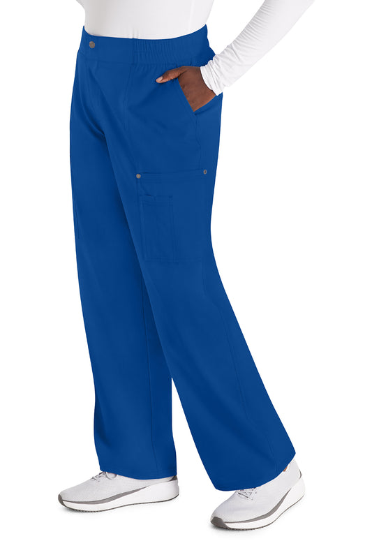 EDS NXT DK219 Mid Rise Zip Fly Wide Leg Cargo Pants Galaxy Blue Model Image Right Side | Dickies