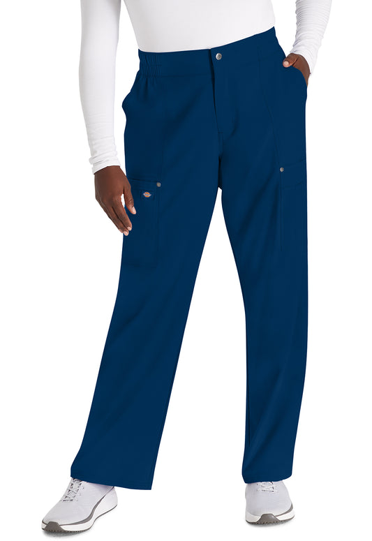 EDS NXT DK219 Mid Rise Zip Fly Wide Leg Cargo Pants Navy Model Image Front | Dickies