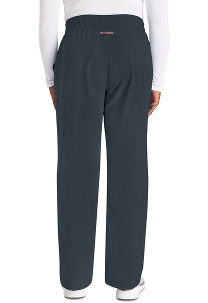 EDS NXT DK219 Mid Rise Zip Fly Wide Leg Cargo Pants Pewter Model Image Back | Dickies