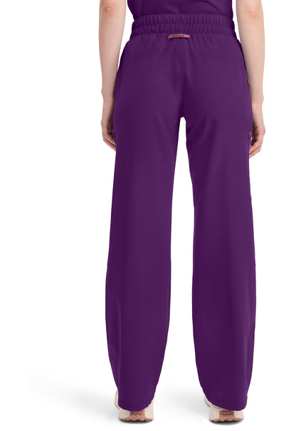 EDS NXT DK219 Mid Rise Zip Fly Wide Leg Cargo Pants Eggplant