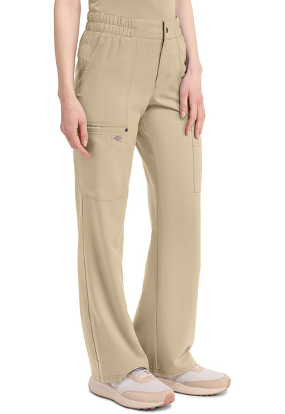 EDS NXT DK219 Mid Rise Zip Fly Wide Leg Cargo Pants Khaki