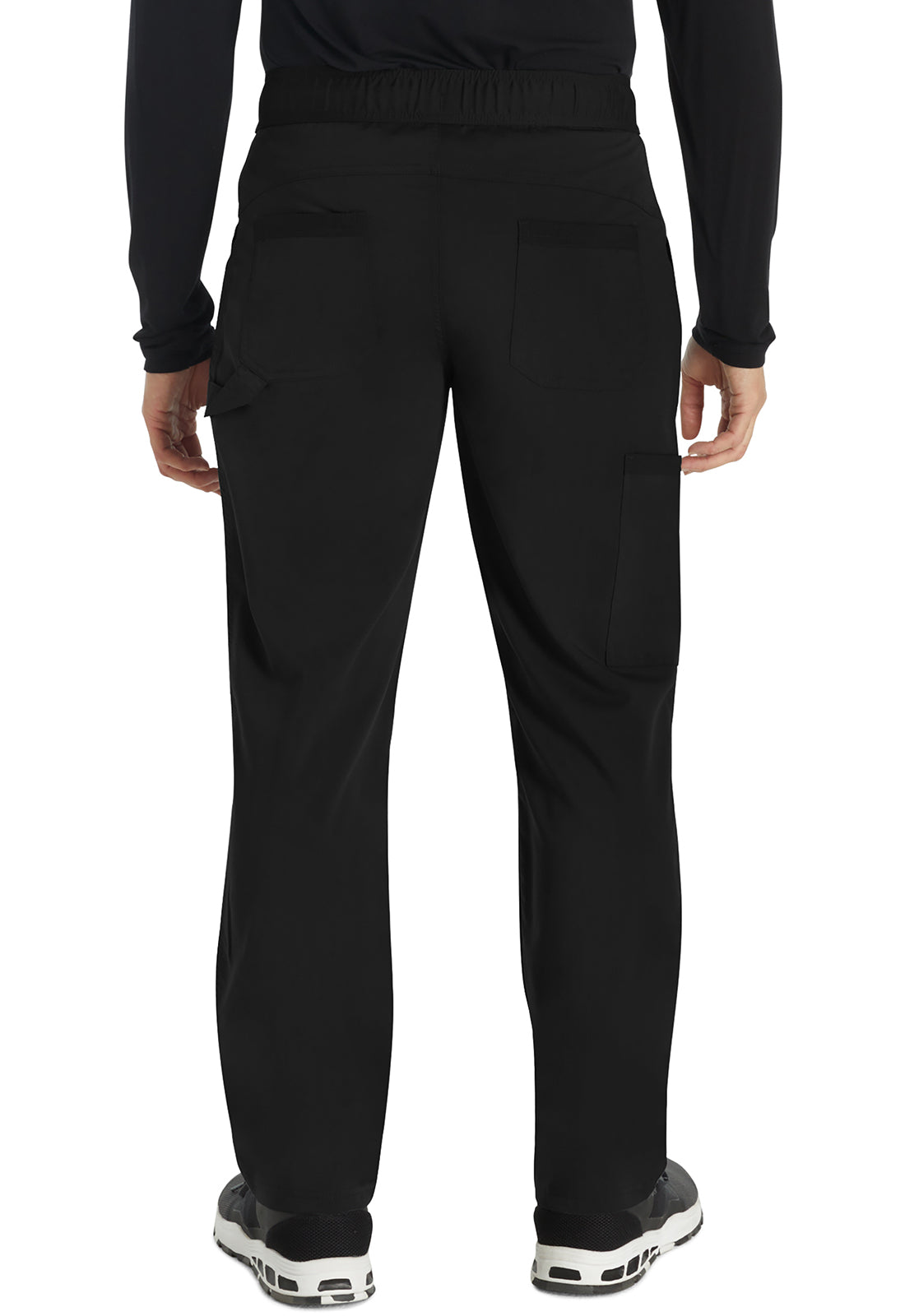 Balance DK220 Men's Mid Rise Straight Leg Pants Black Model Image Back | Dickies