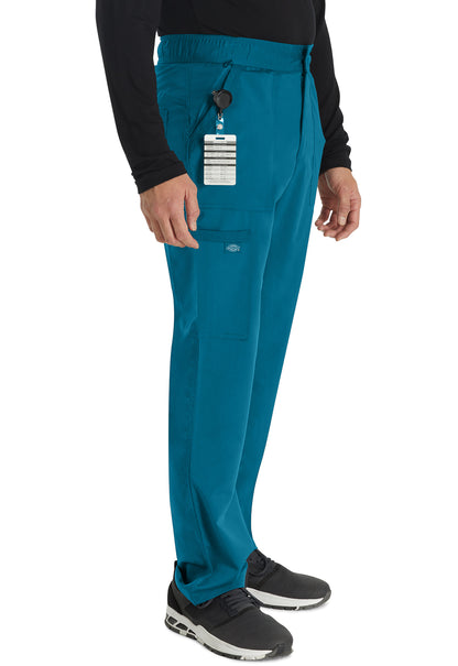 Balance DK220 Men's Mid Rise Straight Leg Pants Caribbean Blue Model Image Left Side | Dickies