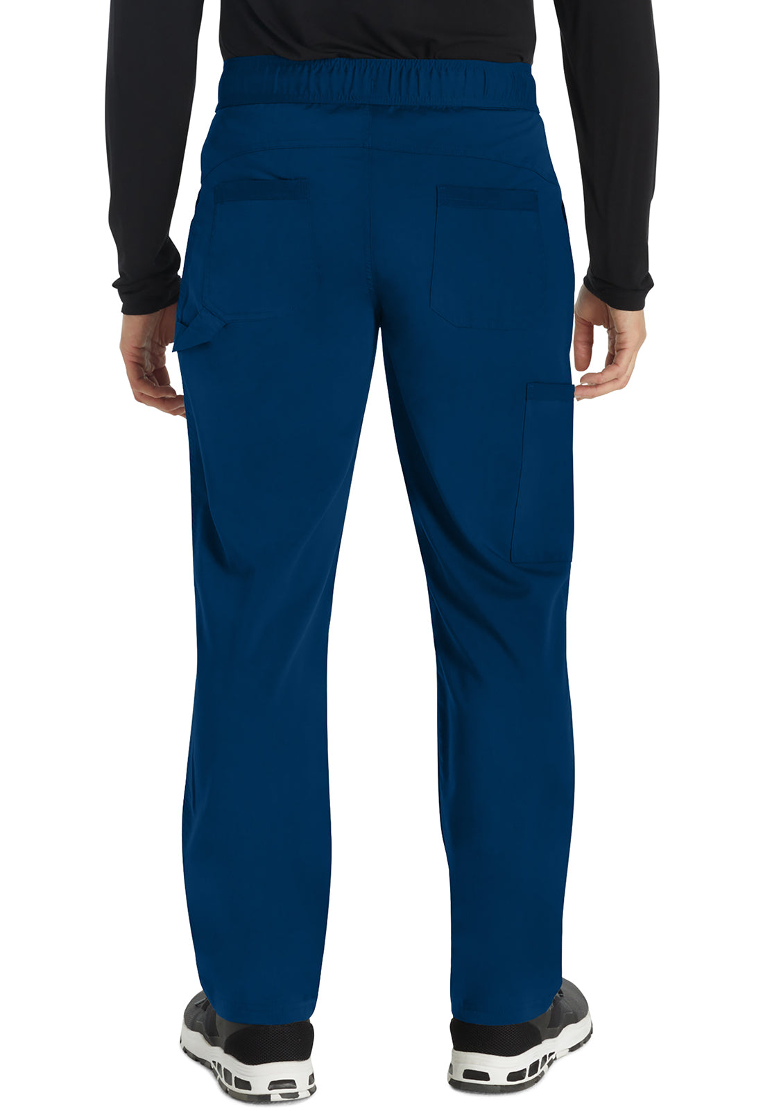 Balance DK220 Men's Mid Rise Straight Leg Pants Navy Model Image Back | Dickies