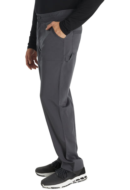 Balance DK220 Men's Mid Rise Straight Leg Pants Pewter Model Image Right Side | Dickies