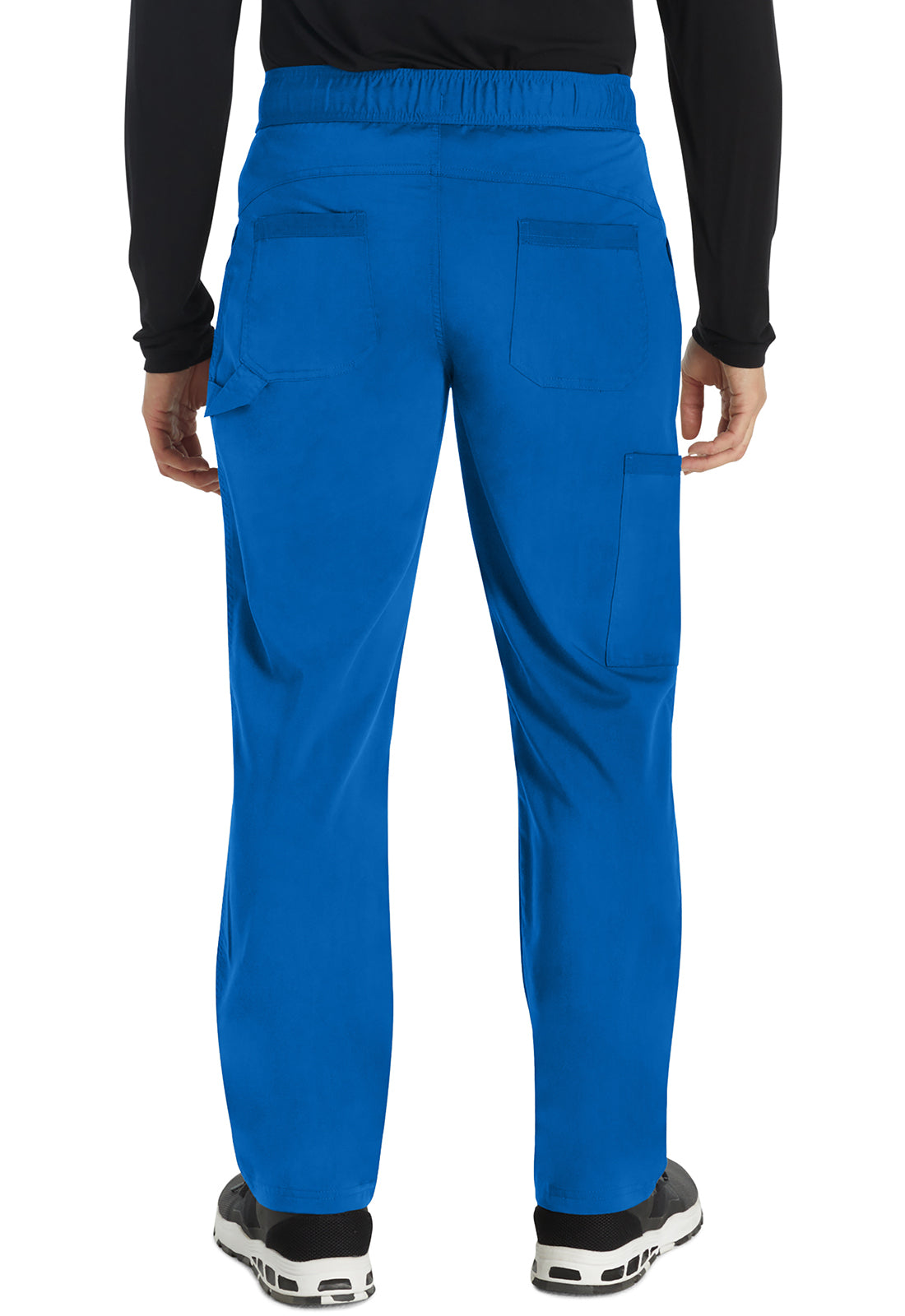 Balance DK220 Men's Mid Rise Straight Leg Pants Royal Model Image Back | Dickies