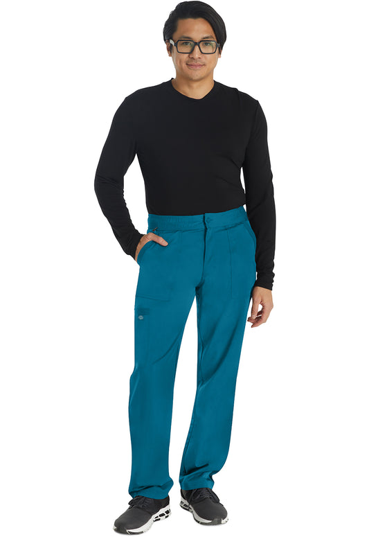 Balance DK220 Men's Mid Rise Straight Leg Scrub Pants Caribbean Blue