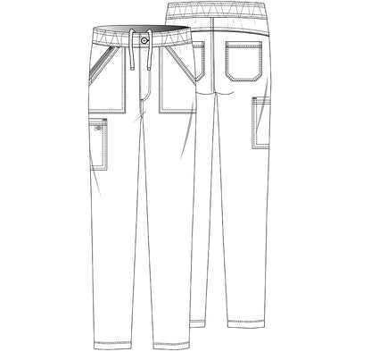 Balance DK220 Men's Mid Rise Straight Leg Scrub Pants Pewter