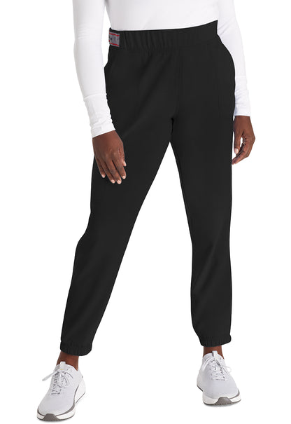 EDS NXT DK221 Mid Rise Jogger Black Model Image Front | Dickies