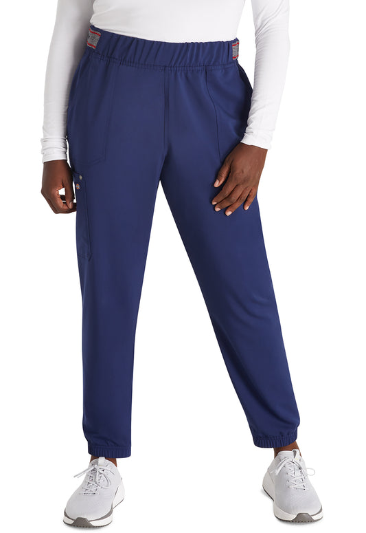 EDS NXT DK221 Mid Rise Jogger Navy Model Image Front | Dickies