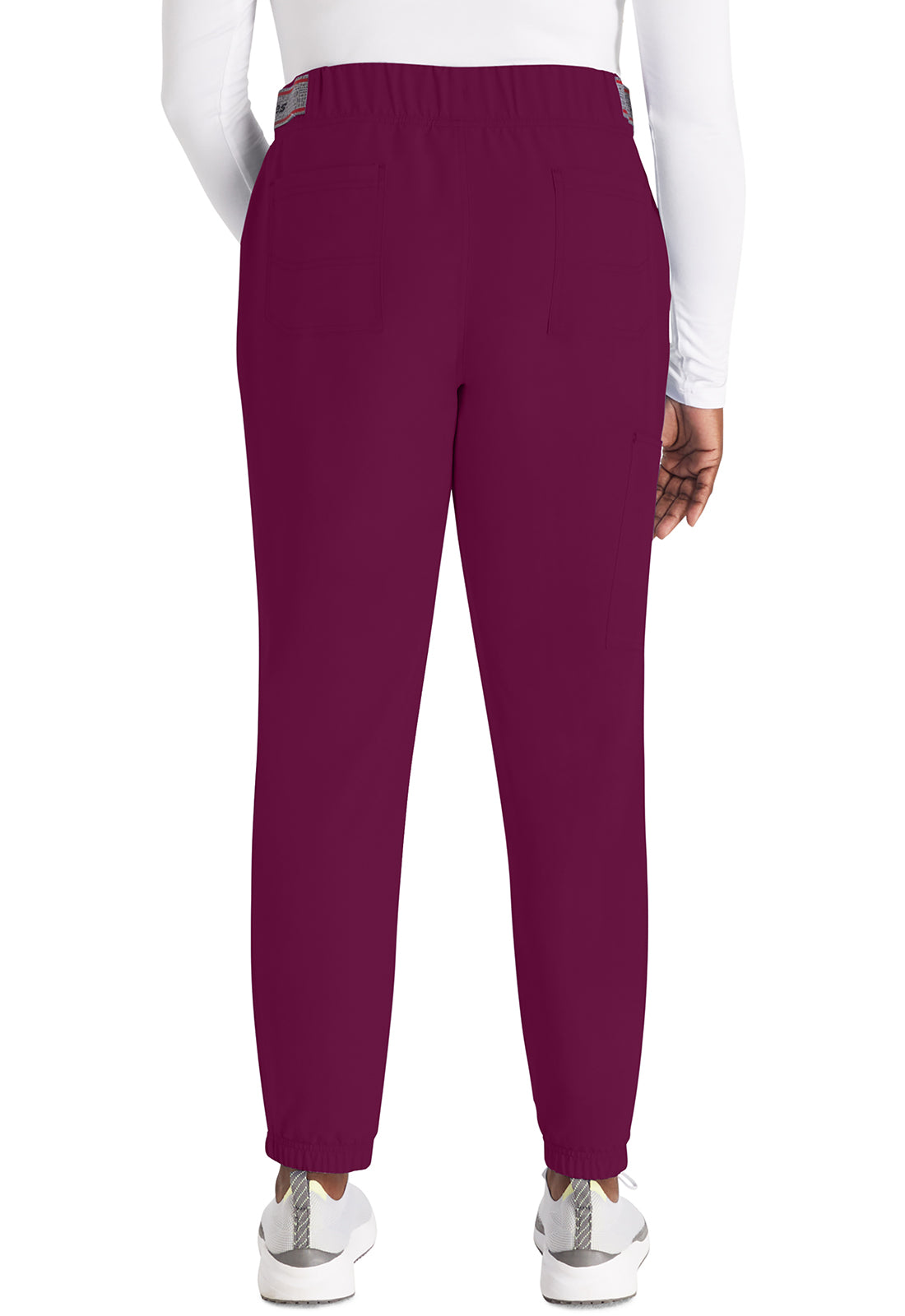 EDS NXT DK221 Mid Rise Jogger Wine Model Image Back | Dickies